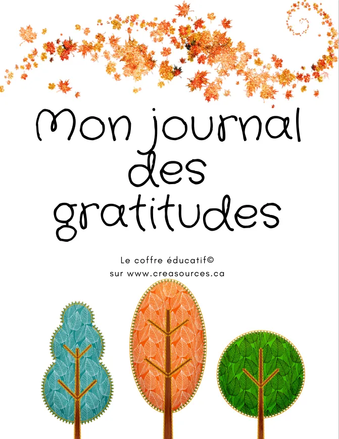 Mon journal des gratitudes a a telecharger