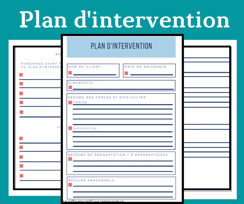 modele de plan dintervention