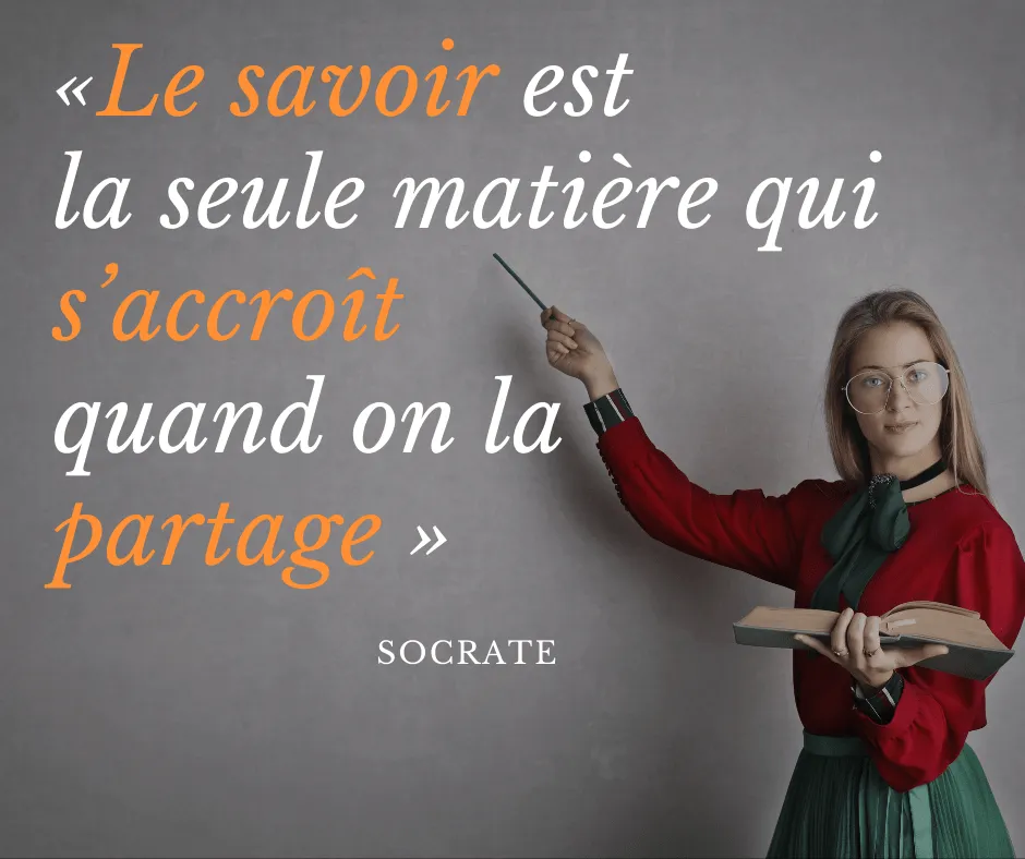 savoir seule matiere saccroit quand partage Socrate