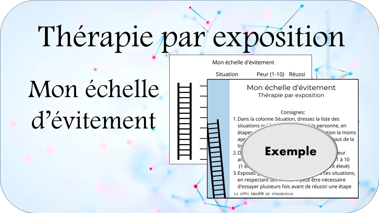 thérapie par exposition réduit les peurs, les phobies et l'anxiété, outil à télécharger